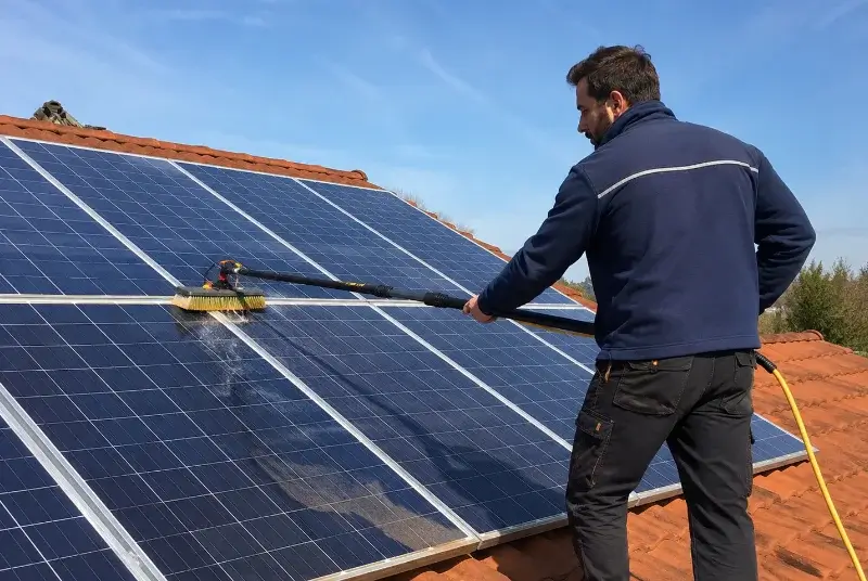 Nettoyage et entretien de panneaux solaires à Villieu-Loyes-Mollon